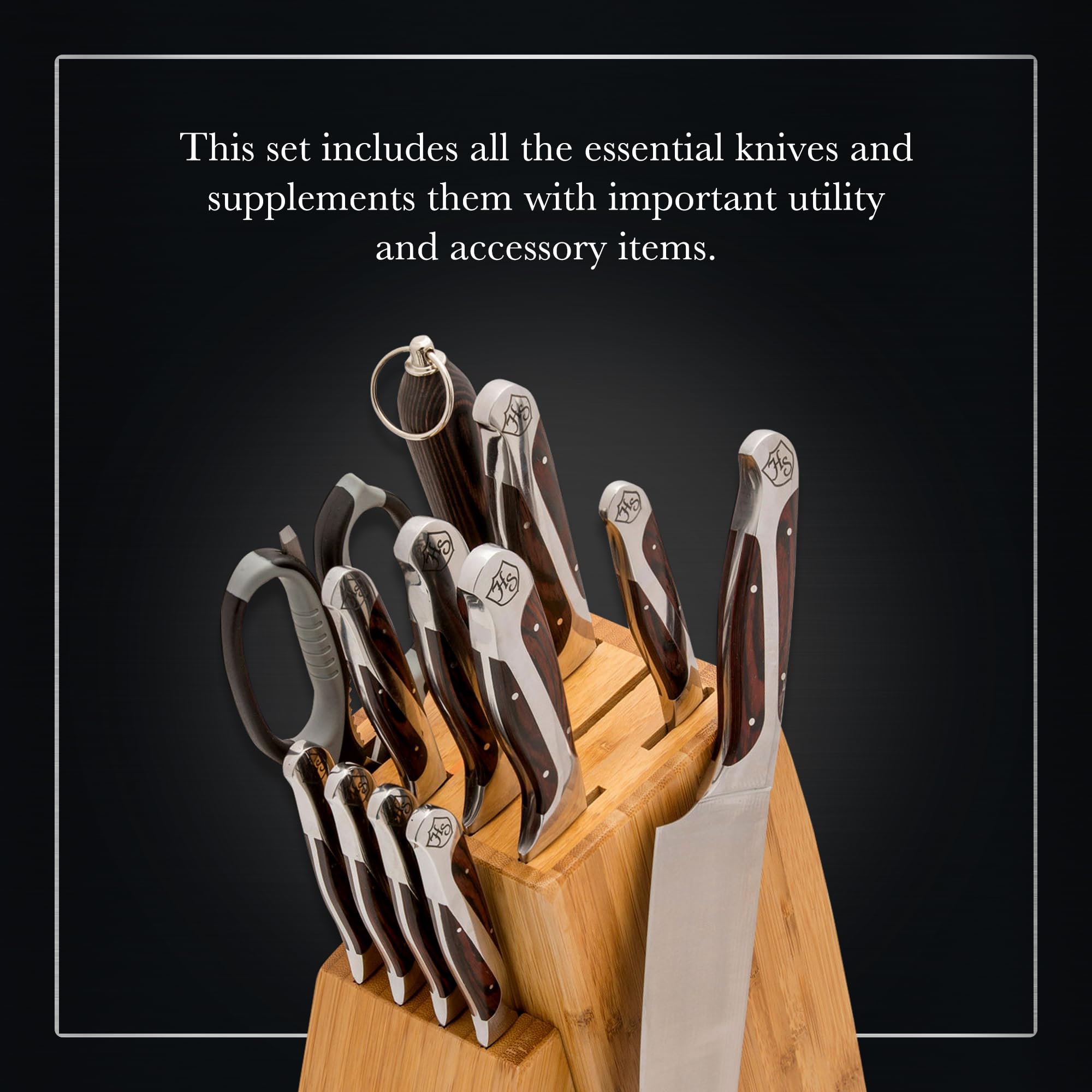 Amazon.com: Hammer Stahl 12 Piece Knife Block Set | Stainless